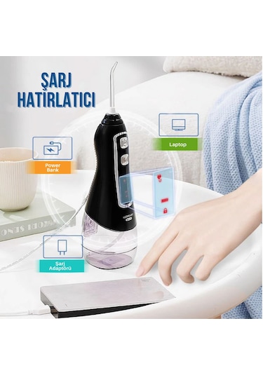 waterpulse Kablosuz Pro V580 Water Flosser 320ml Taşınabilir Diş