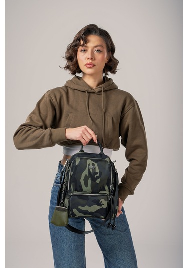 Ççs Kadın Sırt Çantası Ccs18027 Kamuflaj Kamuflaj