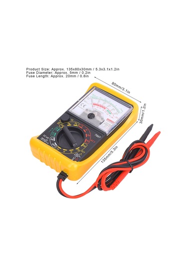 Aubyhe Kt7007 El Tutan Mini Analog Multimetre - Akım, Gerilim Ve Direnc Ölçüm Aracı, Taşınabilir Profesyonel Elektrik Test Aleti