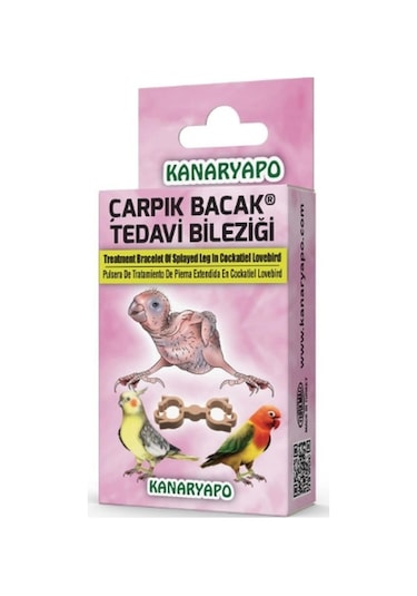 Kanaryapo Sultan Cennet ve Paraketler İçin Çarpık Bacak Bileziği 10'lu