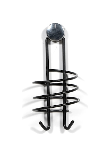 ZENSAN SİYAH PE KAPLAMA PASLANMAZ FÖN MAKİNESİ ASKISI Siyah