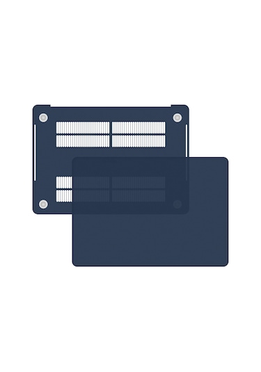 Blogy Apple Uyumlu MacBook Pro 14.2 İnç Crystal Fit Kılıf Mavi