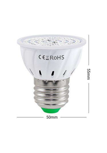 Konesam E27 Led Bitki Büyüme Lambası 48 Led Kırmızı-mavi Spektrum 220v Seracılık Sebze Fidan Geliştirme Işığı Diğer