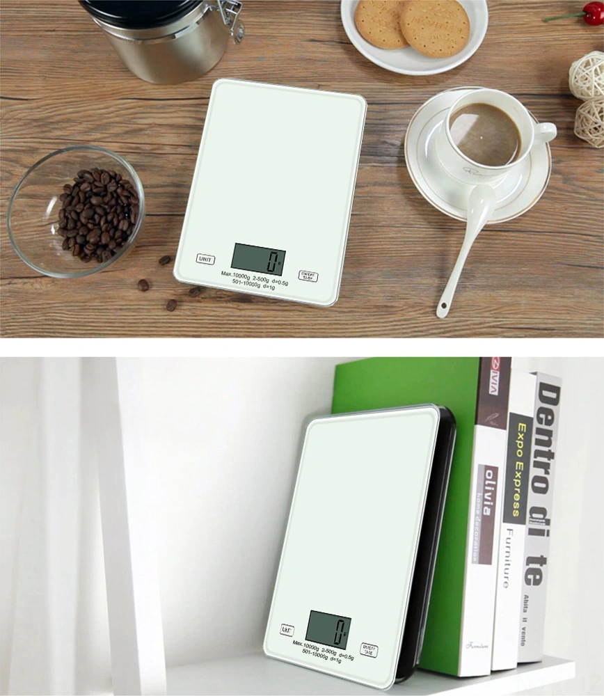 Geeroyoo Ev İçi Dijital Mutfak Terazi, Cam Platform, Yüksek Hassasiyet, Usb Şarjlı, Birim Dönüştürme, Beyaz Batarya Dahil Çok Renkli