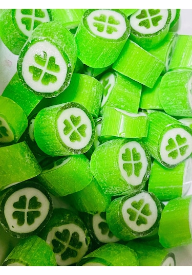 Bergamot Aromalı Yonca Desenli Lolly Akide Şeker 1000 Gr