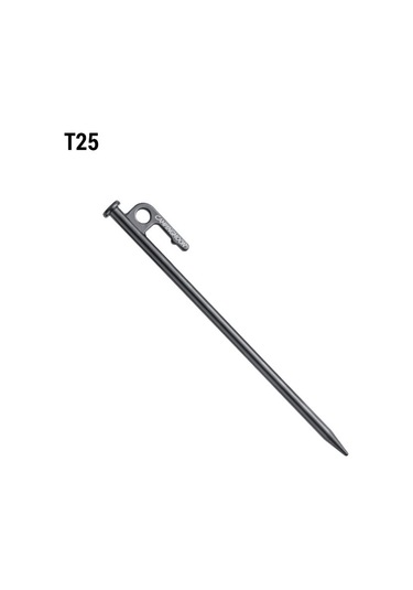 Neevoyu Campıngmoon T Serisi 25cm Karbon Çelik Kamp Çadır Pini - Dayanıklı, Pas Koruyucu, Sert Zemin Uyumlu, Kolay Takılabilir Çok Renkli