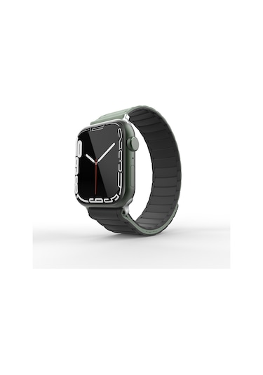 Apple Uyumlu Watch 44mm Zore Krd-122 Silikon Kordon Strap Kayış-kahverengi-krem