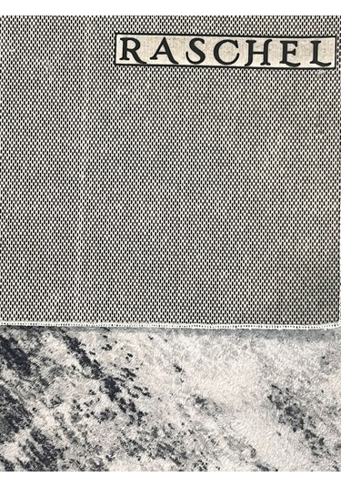 Raschel Carpet Çizgi Desenli Gri Kaymaz Taban Kalın Peluş Halı - Yolluk Gri