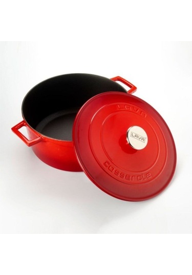 Yuvarlak Tencere Ç28 Folk Kırmızı .lvytc28k1r Kırmızı