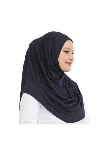 Hazır Giyim Türban Yumuşak Başörtü Şal - Lacivert Lacivert