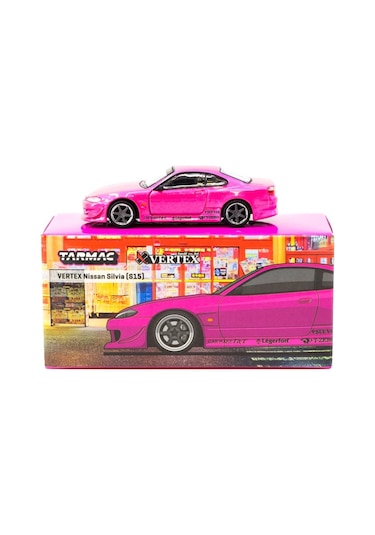 Tarmac Works 1/64 Vertex Nissan Silvia S15 Pink Metallic - Global64