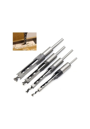 Kare Delik Matkap Uç Ağaç İşleme Zıvana Keski Seti 8mm 38 Elecall