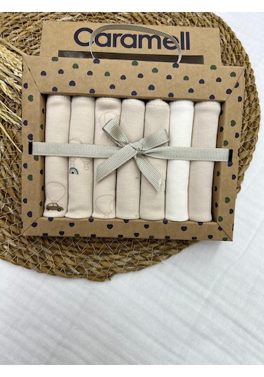 Uçan Balon Desenli Penye Bebek Ağız Mendili 7'li 2025