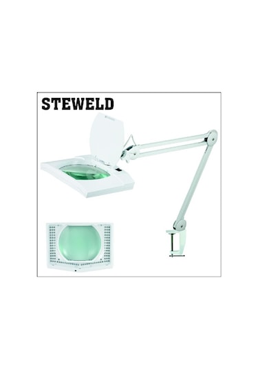 Steweld 8069 Led-108 3d Led Işıklı Masa Mengeneli Büyütüteç