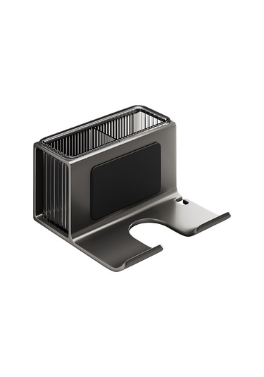 Yunboo Banyo Duş Fön Makinesi Tutucusu - Delme Yok Sürekli Montajlı - Kalın Çelik Gri - Saç Kurutma Aleti Depolama Rafı Diğer