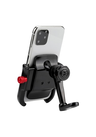 Soulader Evrensel 360 Derece Dönebilen Bisiklet Ve Motosiklet İçin Akıllı Telefon Tutucu, Güvenli Ve Pratik Siyah