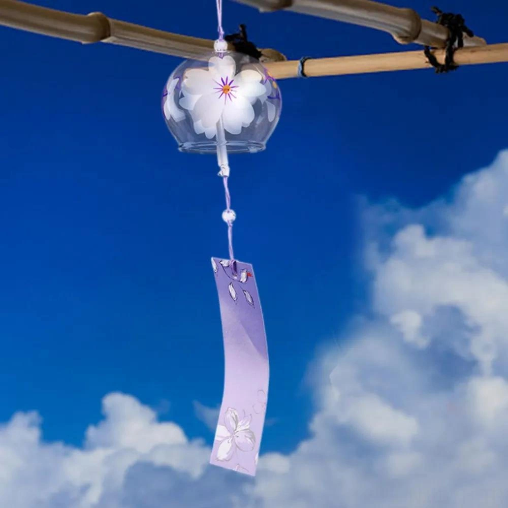 Folinda Japon Stili Dekoratif Borosilikat Cam Vindikatlı Müzikli Çanak Çanak, Renkli Paketli Hediyelik, 7x8x8 Cm, 68 Gr