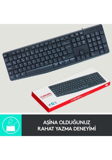 C-73 Kablolu Standart Wired Usb Klavye Türkçe Q