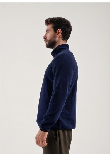 Exuma Yarım Fermuarlı Polar 2312001-ındıgo İndigo