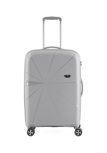 Ççs 5264 Polipropilen Büyük Boy Valiz Beyaz-bej