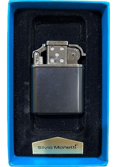 Siyah Pürmüzlü Gazlı Metal Çakmak 109472