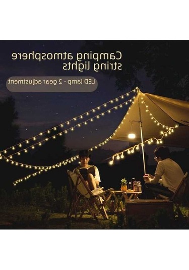 Tongxida 3 Çizgili 10m 100 Led Su Geçirmez Balon Işık Zinciri - Gölge Olmayan, Tüm Led'ler Eşit Parlak - Kamp, Çadır, Açık Ha Çok Renkli