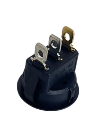 Yuvarlak On-off Işıklı Anahtar 3 Pin Mavi Switch 10 Adet