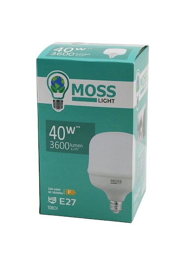 40w Torch Led Ampul Plastik E27 3600lumen L175 5000 Saat Ömür
