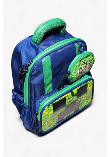Anaokulu Sırt Çantası Ultra Lüx Erkek Çocuk Kreş Çantası 33 25 Cm Ortopedik Oyun Karakter Baskılı Lacivert