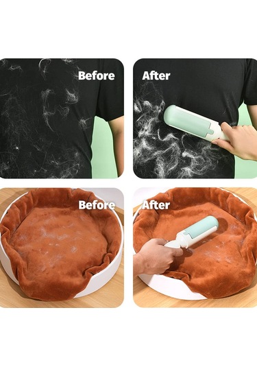 Springsun "2023 Yeni Evcil Hayvan Tüyü Temizleme Makinesi - Koltuk, Halı Ve Kıyafetler İçin Yeniden Kullanılabilir Yıkayabilir Tüy Toplayıcı" Beyaz