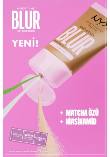 NYX Professional Makeup Blur Tint Fondöten 01 Pale