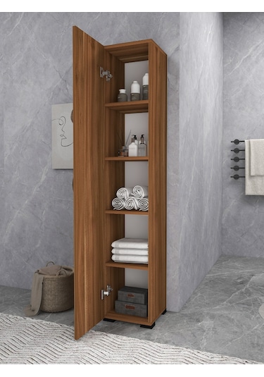 Irmak Mobilya Tek Kapaklı 5 Raflı Renkli Çok Amaçlı Banyo Mutfak