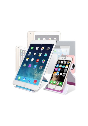 Evrensel Katlanabilir Kaymaz Masaüstü Cep Telefonu Tablet Pc İçin Montaj Tutucu Standı