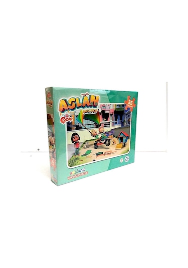 Adeland Trt Çocuk Aslan Kutulu Puzzle/Yapboz 35 Parça