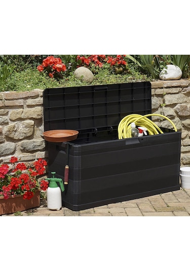 Multibox Elegance 280 Litre Bahçe Dolabı Antrasit Siyah