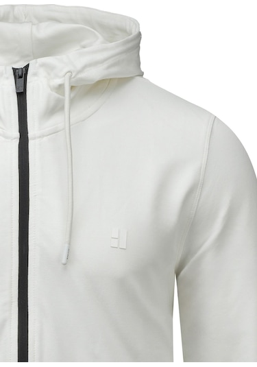 Hatemoğlu Beyaz Regular Fit Pamuklu Kapüşonlu Sweatshirt 2977613 Beyaz