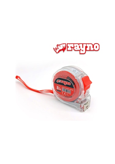 Rayno Şeffaf Şerit Metre 8m X 25mm - 11513 8 M