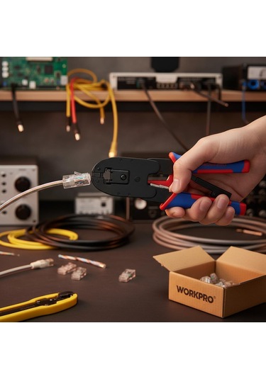 Workpro Wp292001 Rj45/rj11/rj12/rj22 Profesyonel Konnektör Sıkma Pensesi
