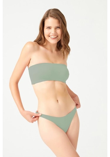 Lazer Kesim Kadın Tanga Külot 3'lü Paket-1 Renkli-1 Çok Renkli