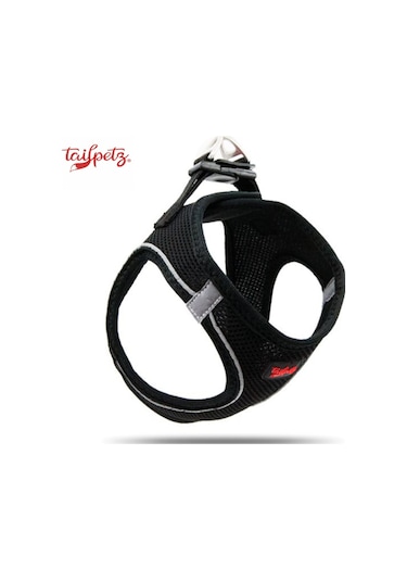 Tailpetz Air-Mesh Harness Köpek Göğüs Tasması Siyah Xl