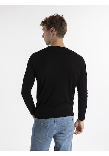 Trussardi Trussardı Erkek Kazak  TRRD003640 Siyah