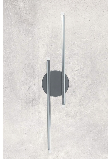 Sare Aplik Gri Renk Gün Işığı Ledli Mutfak Banyo Led Duvar Aplik Gri