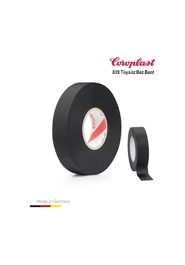 Bez Bant Tüysüz Coroplast 19 Mm x 15 Metre Siyah 10 Adet