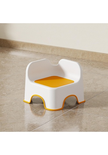 Homyl Çocuklar Için Küçük Tabure Sırtlı Ayaklı Turuncu Turuncu