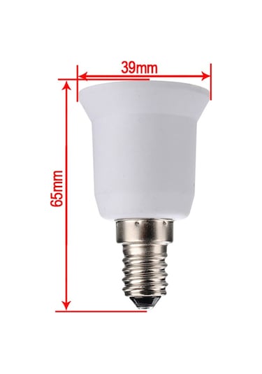 Symbee E14'den E27'ye Dönüştürücü - 10'lu Paket Işık Adaptörü