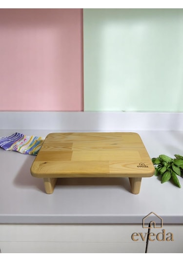 Eveda Ahşap Ayaklı Kesme Tahtası