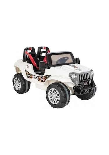 Pilsan Attack Sd Usb Radyolu Uzaktan Kumandalı 12 V Akülü Jeep Beyaz 05 272 Beyaz