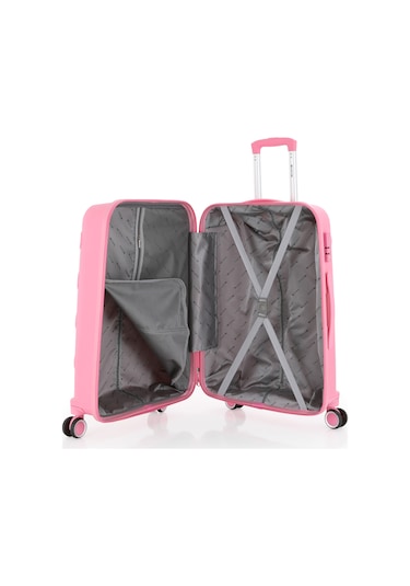 Mçs Polipropilen 2li Valiz Seti Orta & Makyaj V376 S23sy1000046-set 00020 Pembe
