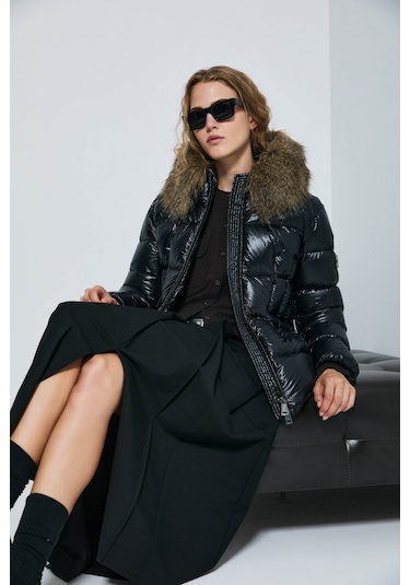 Lufian Klemantin Siyah Kadın Mont 122120042 Siyah