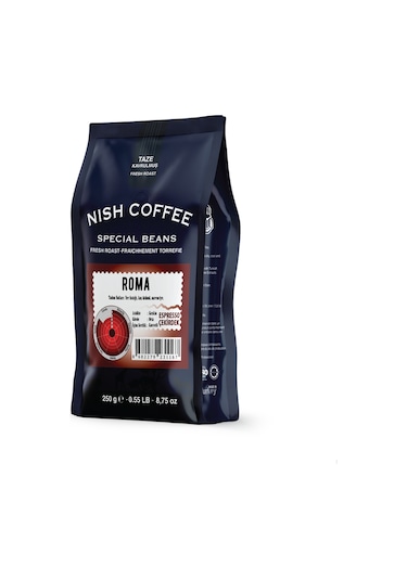 Nish Kahve Espresso Roma Çekirdek Kahve 250 G